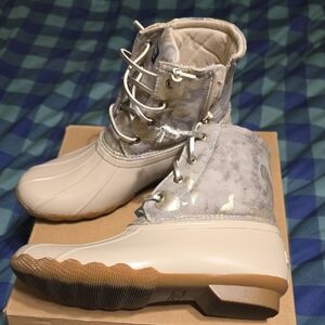 Sperry Kids' Gray and Cream Boots